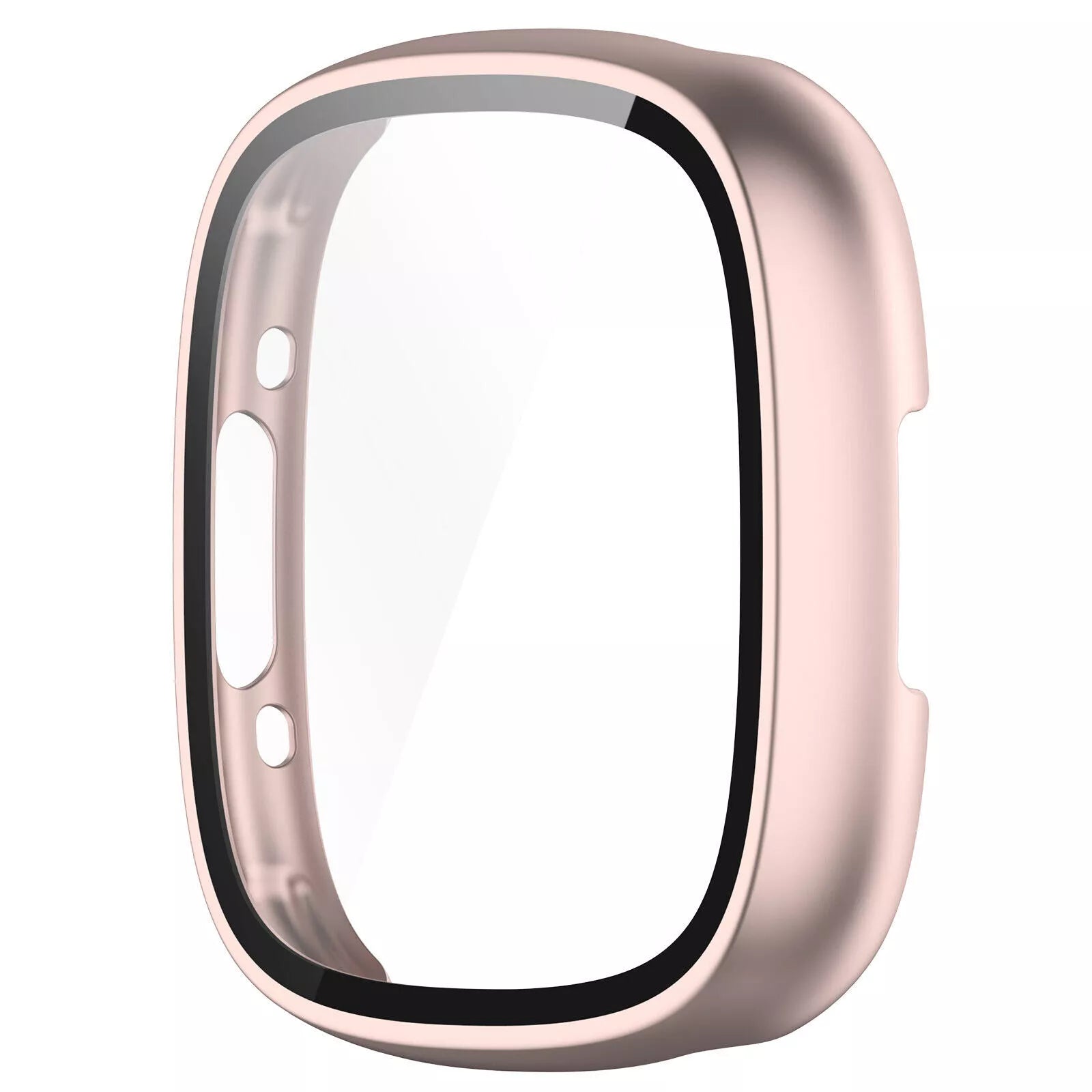Funda rígida con vidrio Fitbit Versa 4 / Sense 2 (oro rosa)