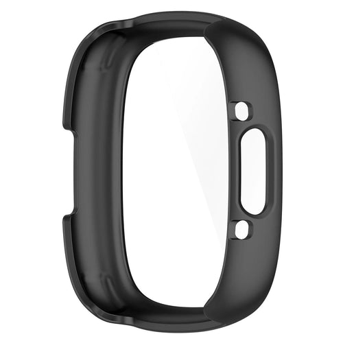 Funda rígida con vidrio Fitbit Versa 4 / Sense 2 (negra)