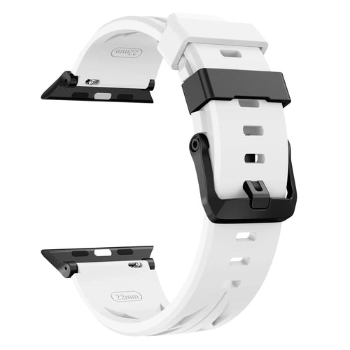 Correa silicona race Apple Watch (blanco)