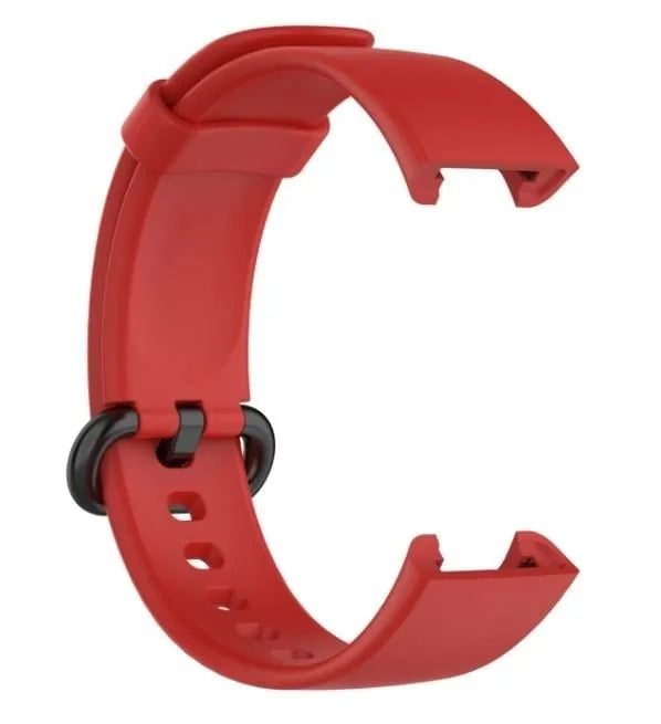 Silicone Strap, red, without a watch, 3/4 front view