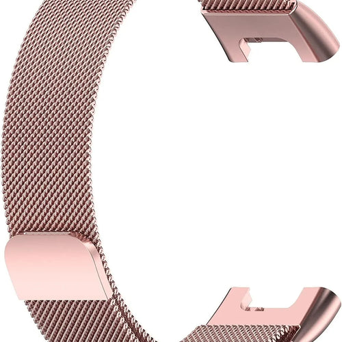 Milanese Strap, pink, without a watch, 3/4 front view