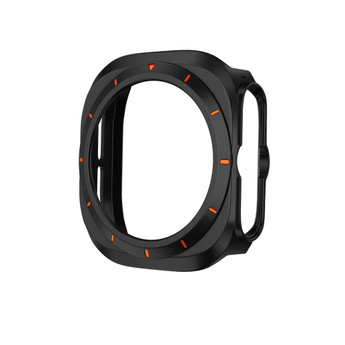 Bandz Funda PC bisel Samsung Galaxy Watch Ultra (negro /naranja)