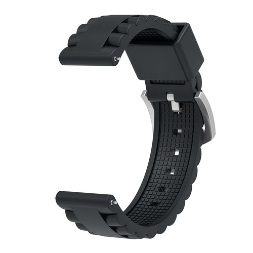 Correa silicona ondulada TicWatch Pro 5 Enduro (negro)