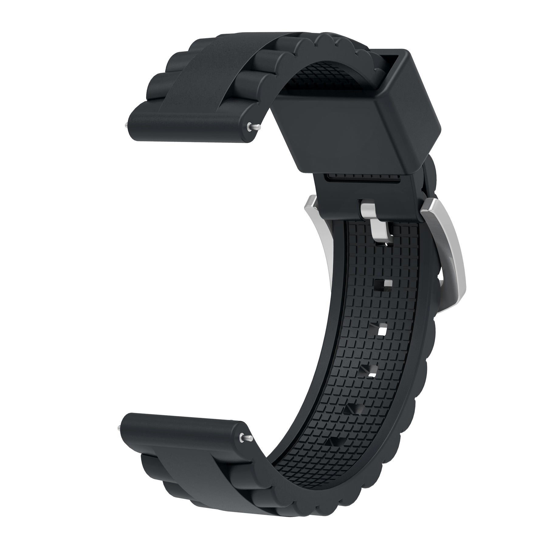 Correa silicona ondulada TicWatch Pro 5 Enduro (negro)