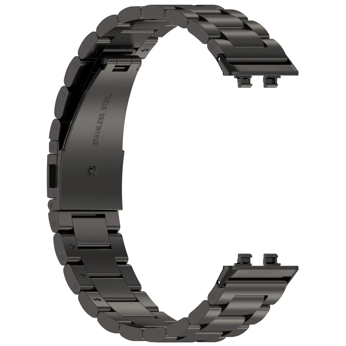 Steel Strap, black, without a watch, 3/4 rear view