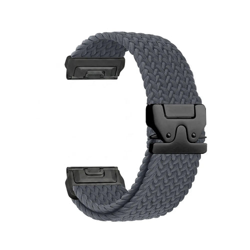 Correa trenzada con hebilla-P Garmin Approach S62 (gris oscuro con negro)