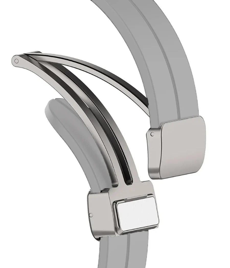 Correa silicona D-Buckle Samsung Galaxy Watch 6 Classic 43mm (gris)