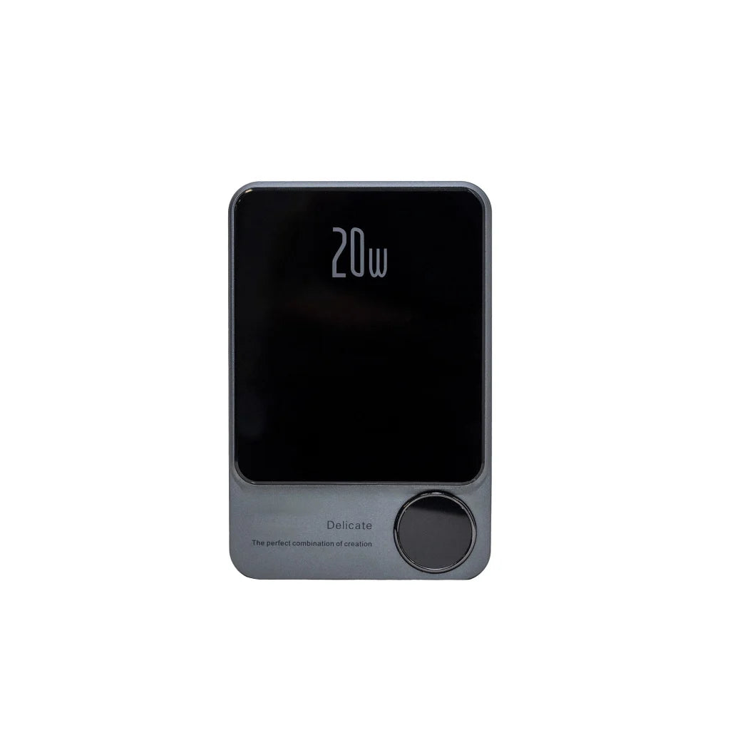 Coverzs Powerbank MagSafe Sólido de 20W, 5,000 mAh (negro)