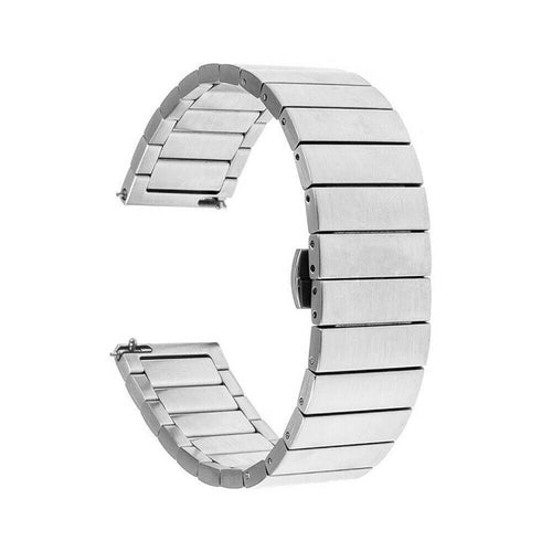 Metal Strap, silver, without a watch, 3/4 rear view