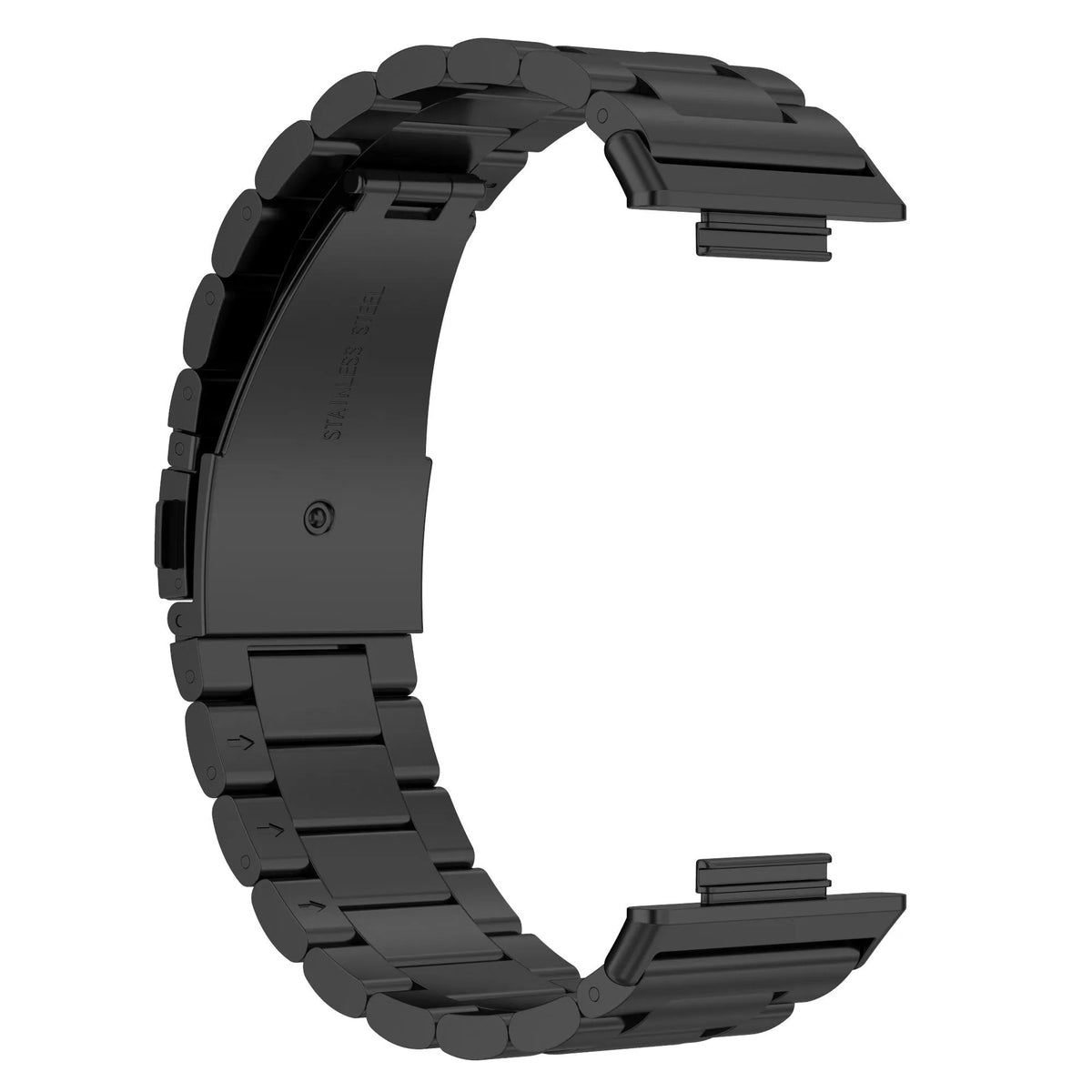 Steel Strap, black, without a watch, 3/4 rear view