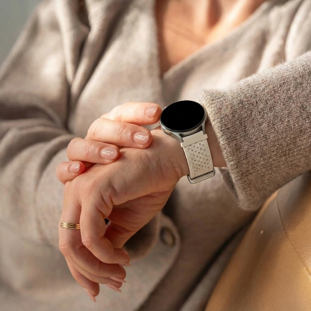 Bandz ICE Smart 2.0 Round 1.20 Vintage Nylon Strap (Starlight)