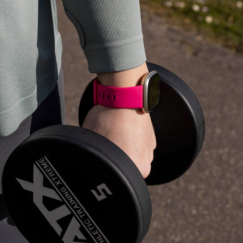 Correa silicona clásica Fitbit Versa 4 (rosa brillante)