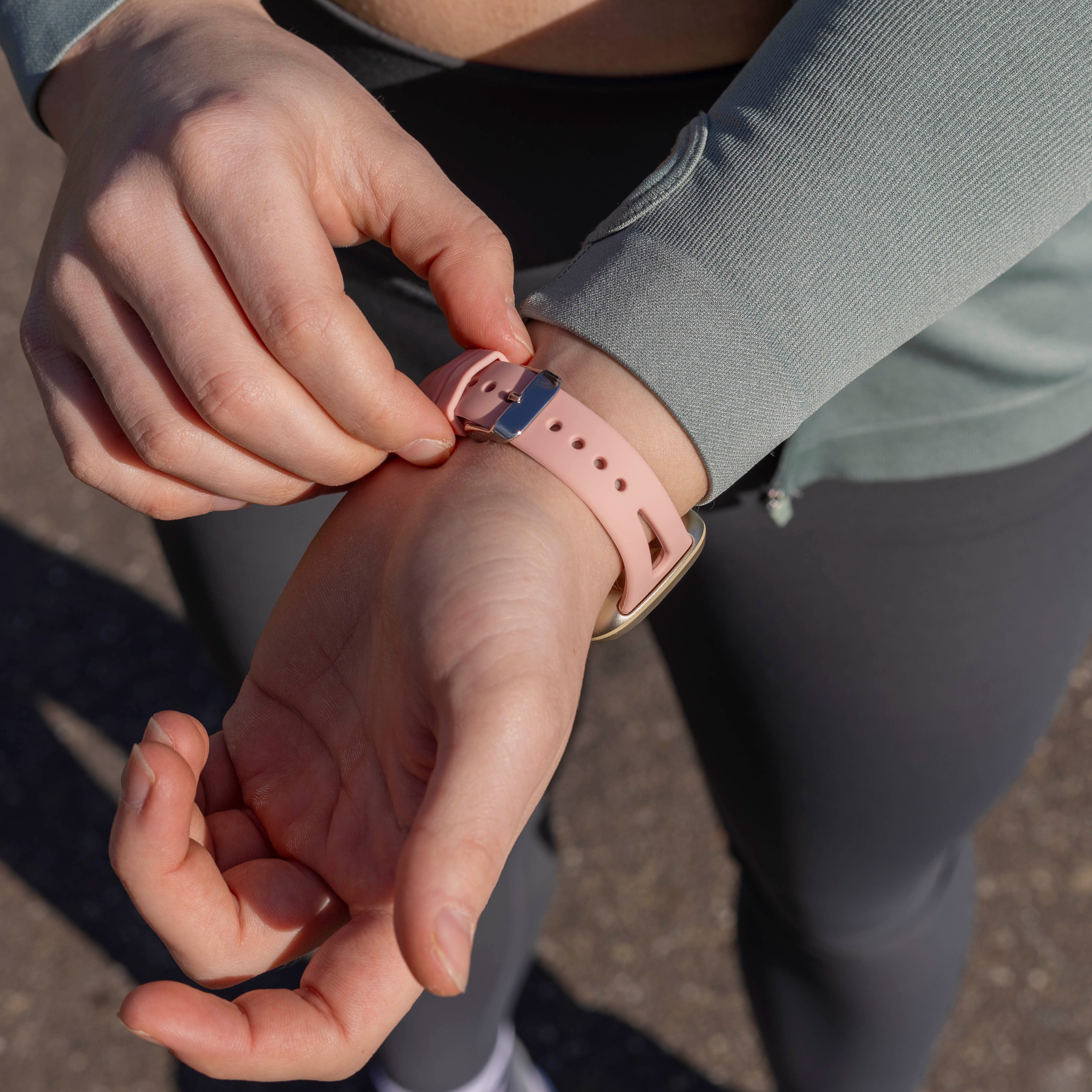 Correa silicona lujo Fitbit Versa 3 (rosa)