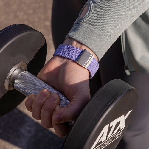 Correa trenzada ajustable Fitbit Versa 3 (lila)