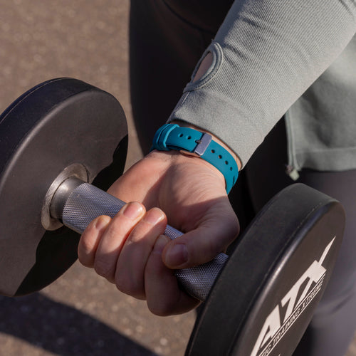 Correa silicona de lujo Fitbit Sense (verde-azul)