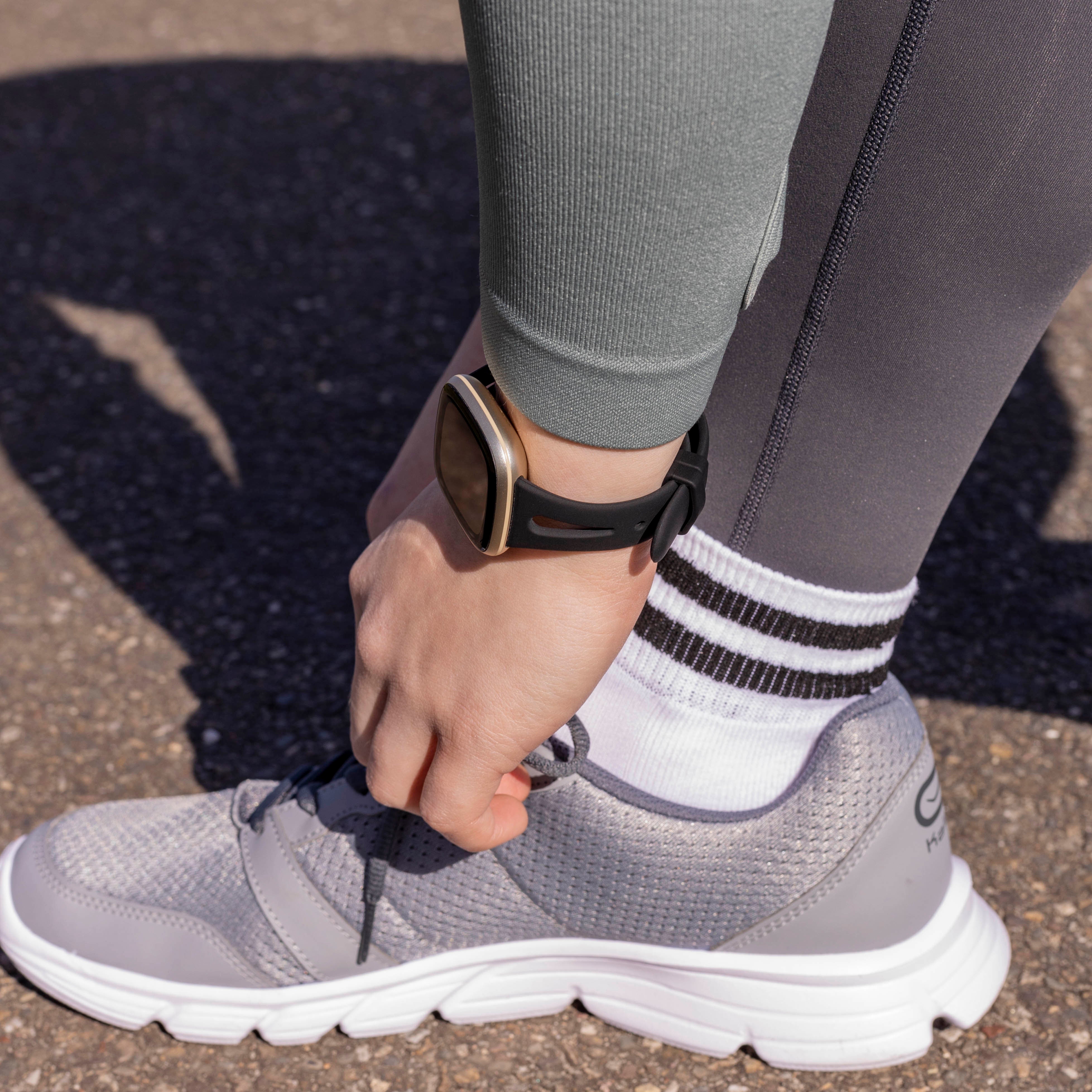 Correa silicona lujo Fitbit Versa 3 (negro)