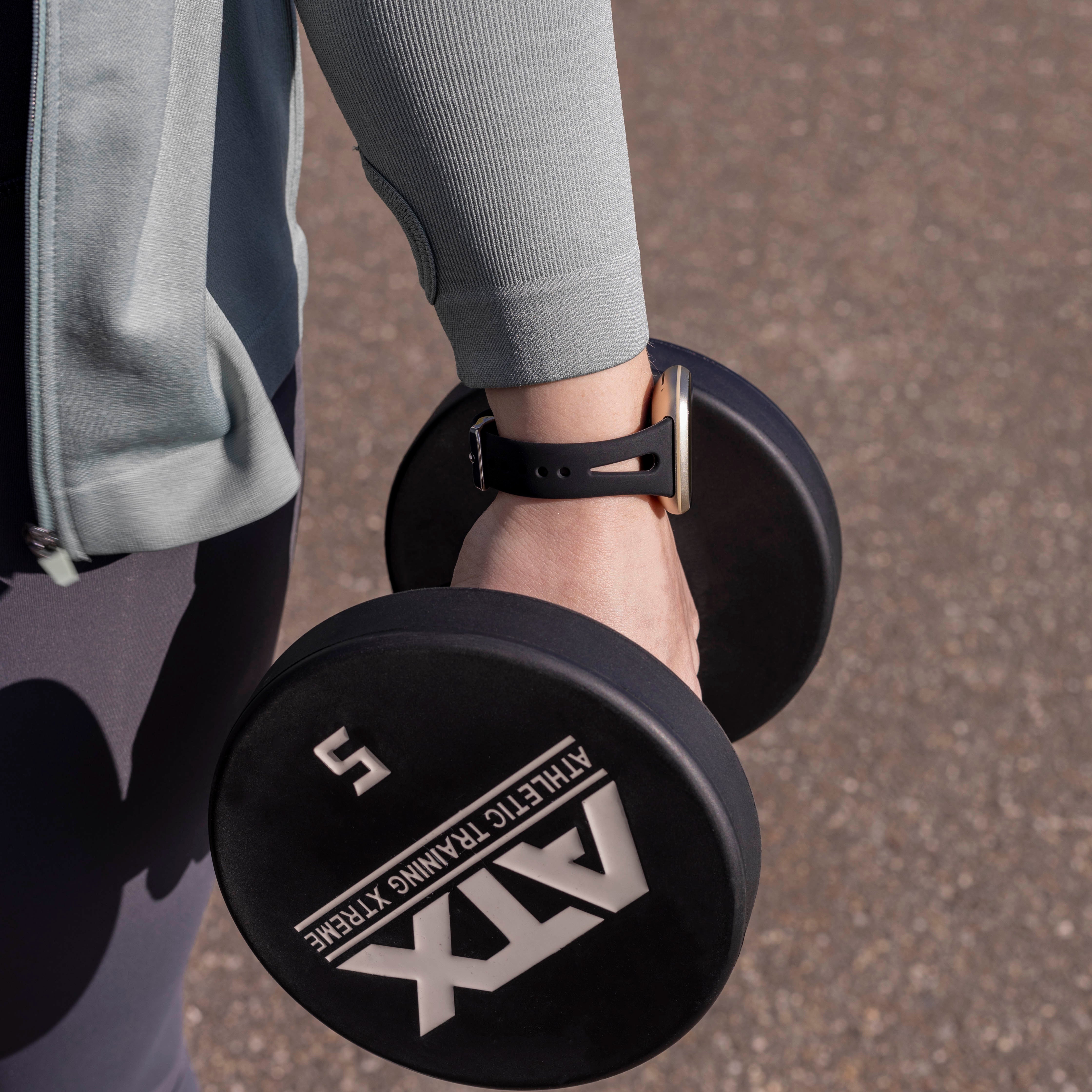 Correa silicona lujo Fitbit Versa 3 (negro)