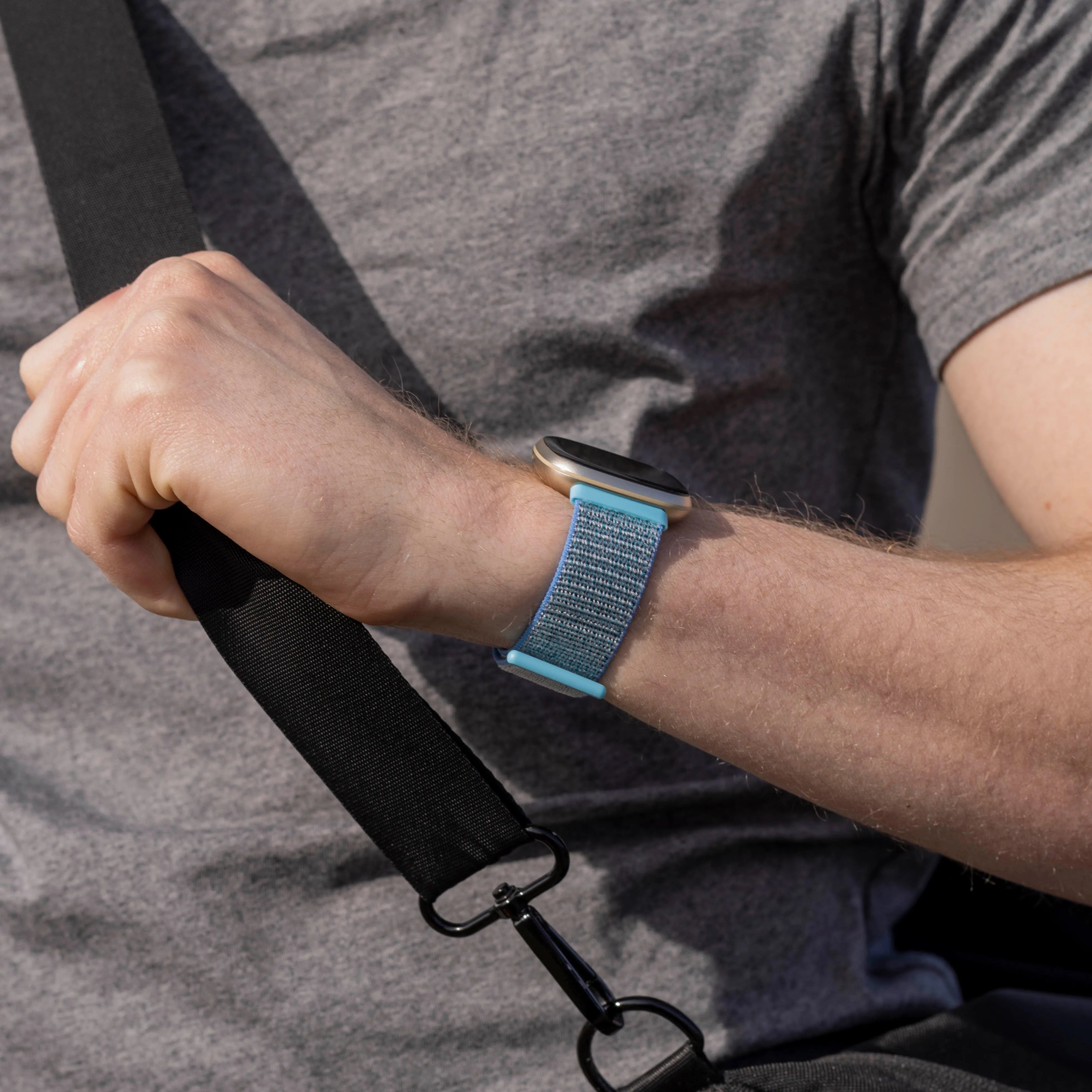 Correa nylon Fitbit Versa 3 (azul)