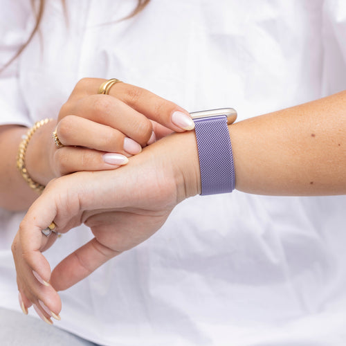 Correa milanese Fitbit Sense (púrpura claro)