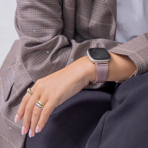 Fitbit Sense Fine Steel Strap (Pink)