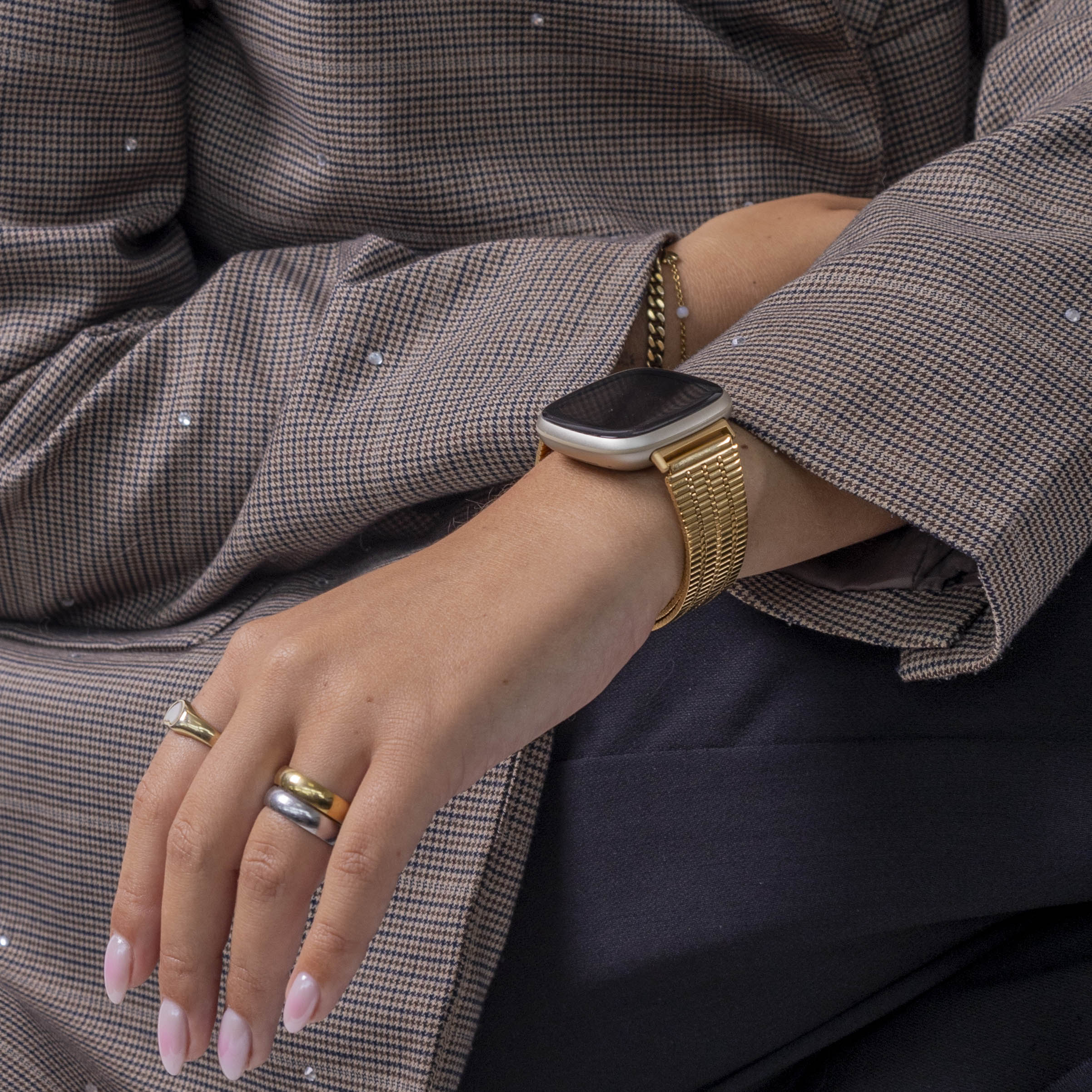 Correa acero inoxidable Fitbit Versa 3 (dorado)