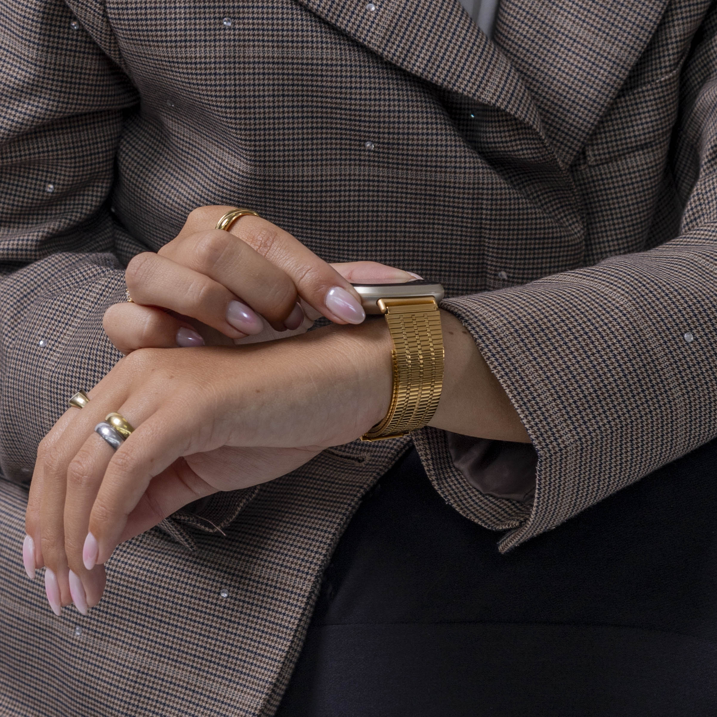 Correa acero inoxidable Fitbit Versa 3 (dorado)