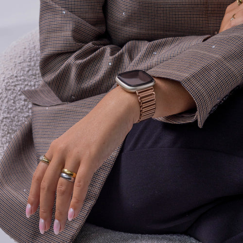 Correa acero loop Fitbit Versa 3 (oro rosa)