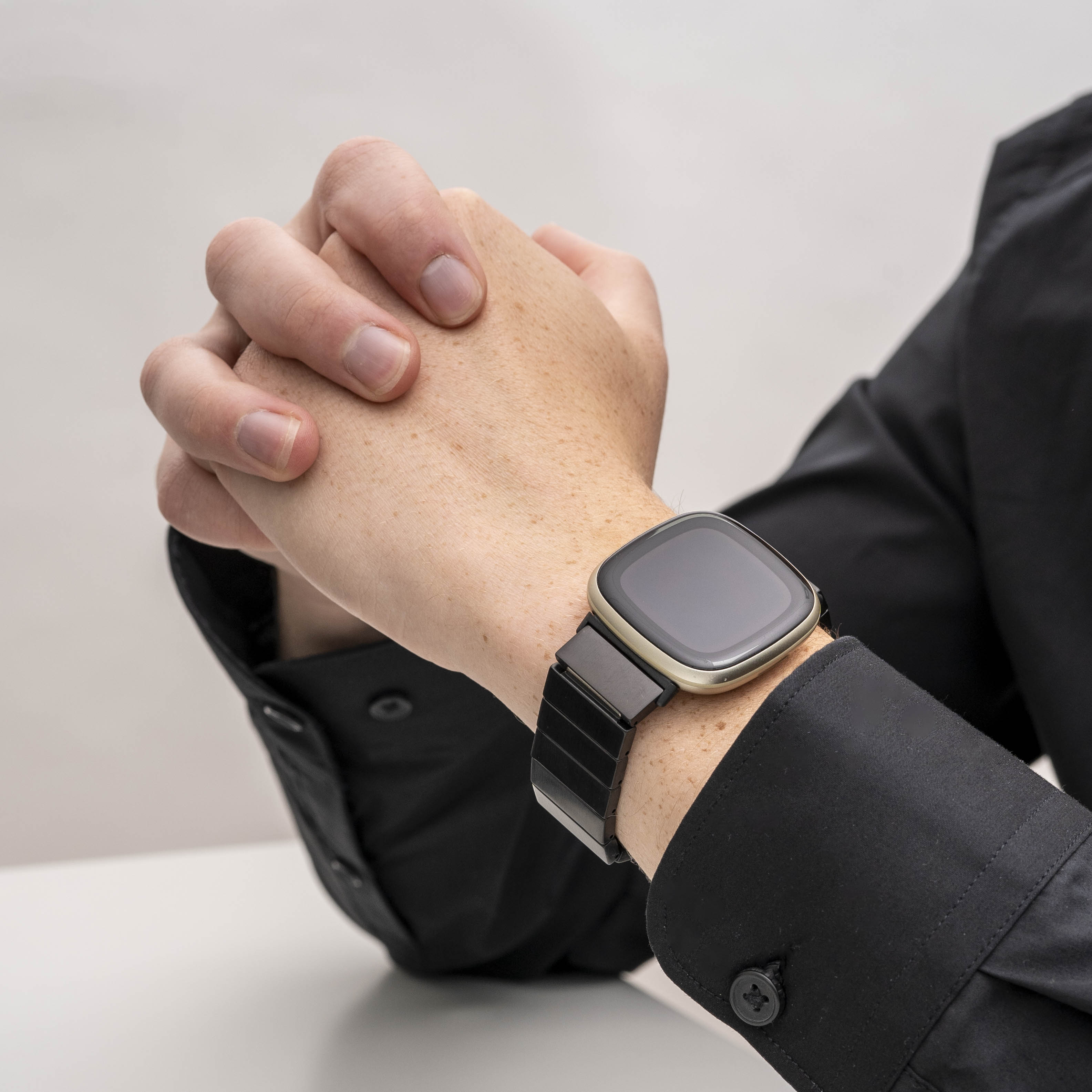 Correa metal Fitbit Versa 3 (negra)