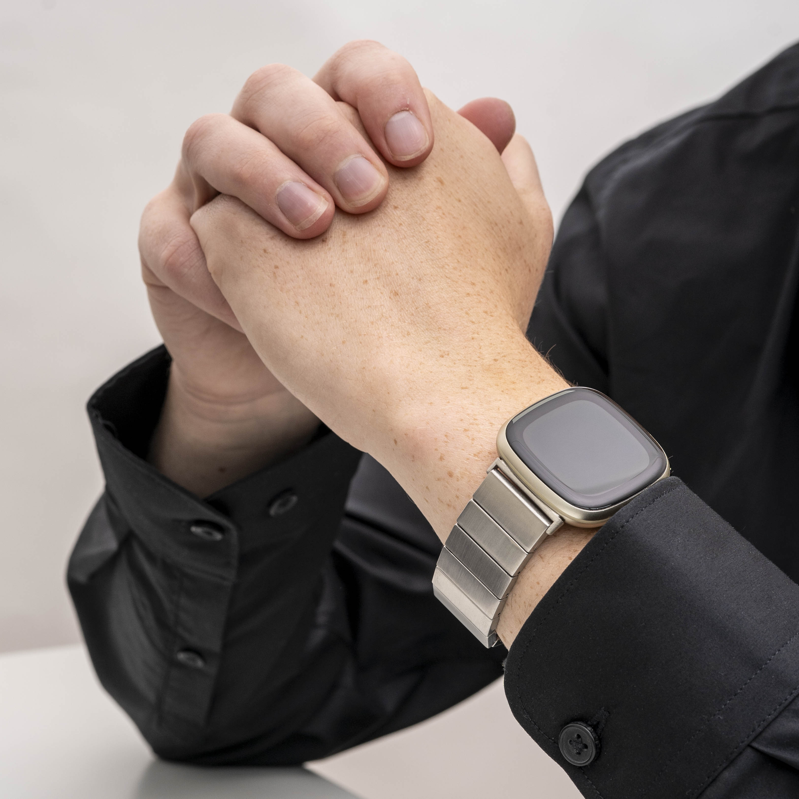 Correa metal Fitbit Versa 3 (plata)