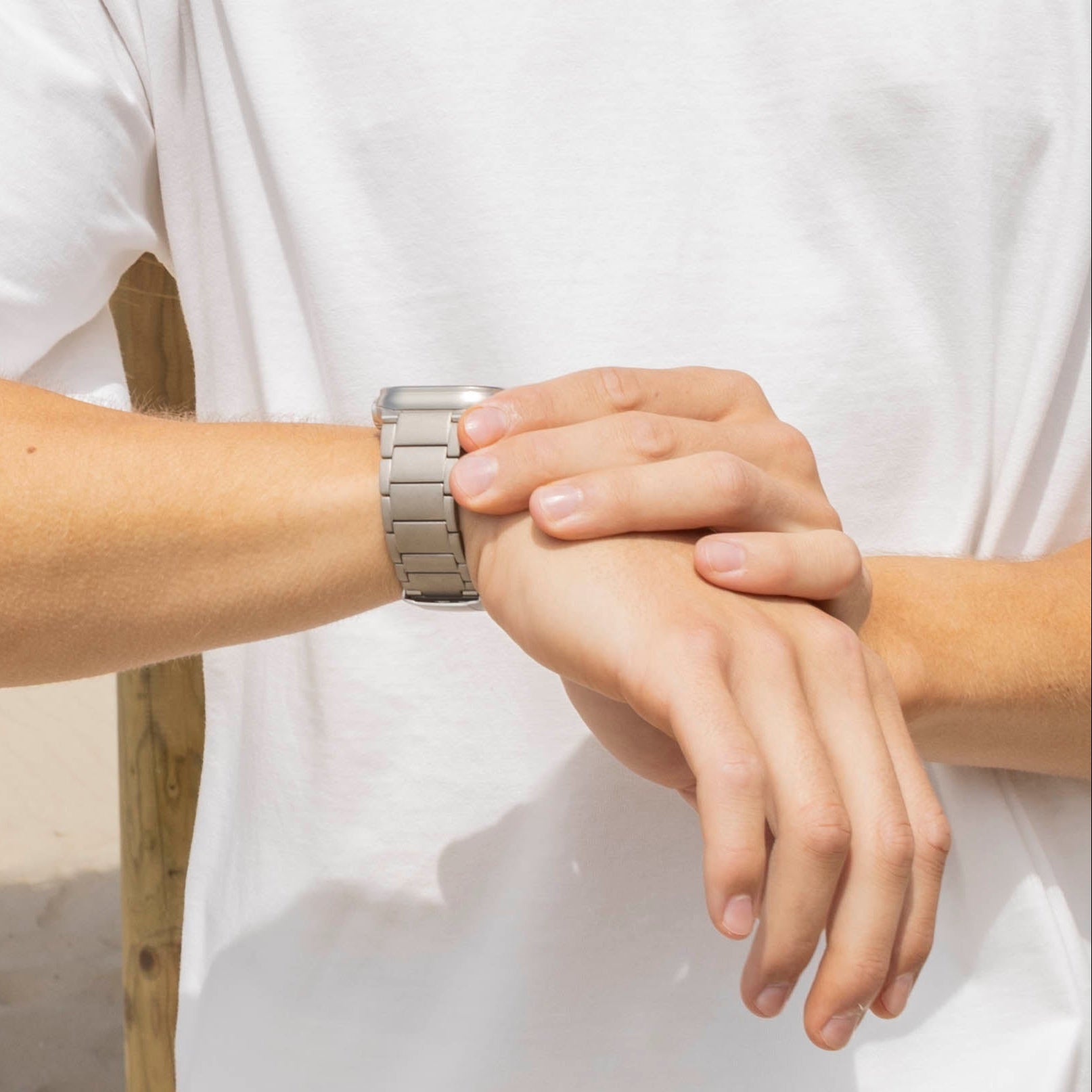 Correa de titanio Apple Watch (titanio)