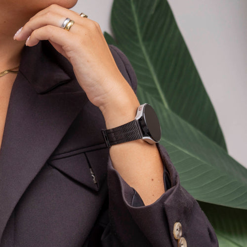 Correa acero inoxidable Samsung Galaxy Watch 3 41mm (negro)