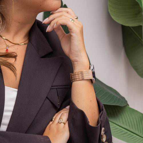 Correa acero inoxidable Galaxy Watch 4 - 44mm (oro rosa)