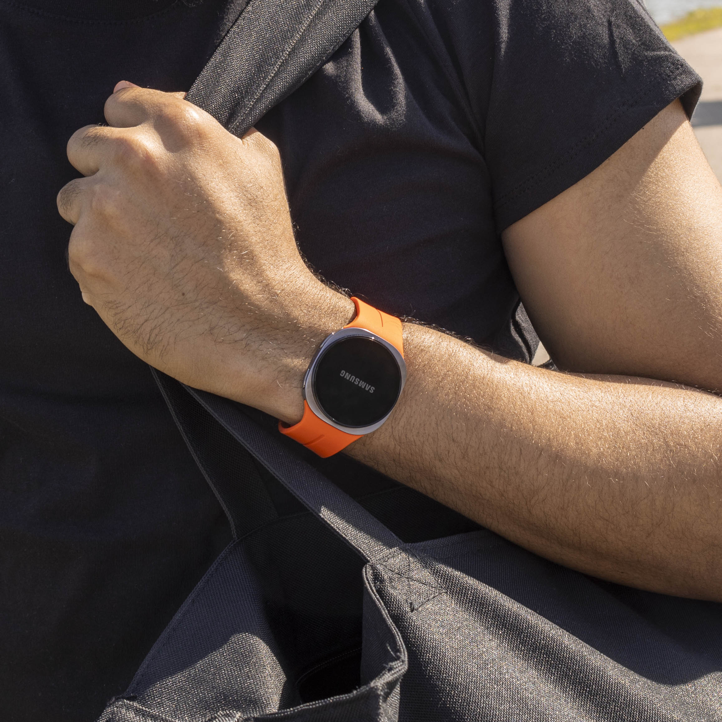 Correa silicona con hebilla Samsung Galaxy Watch 8 - 40mm (naranja)