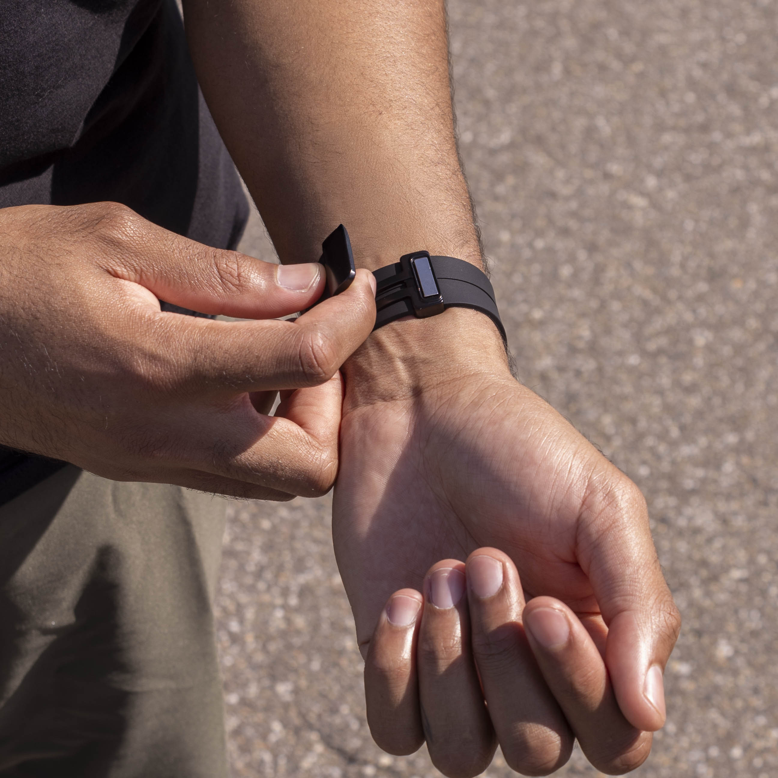 Correa silicona con hebilla Samsung Galaxy Watch 8 - 40mm (negro)