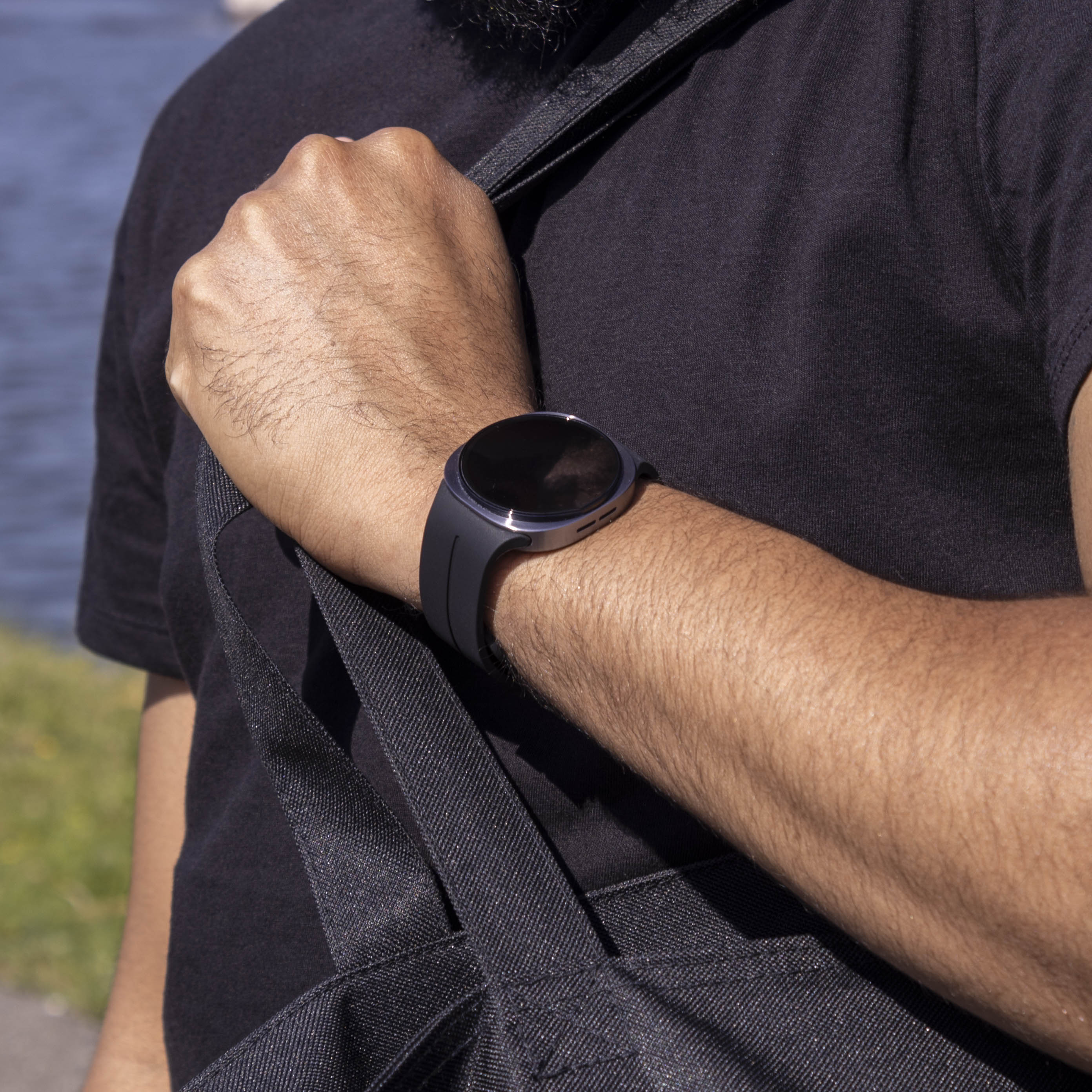 Correa silicona con hebilla Samsung Galaxy Watch 8 - 44mm (negro)