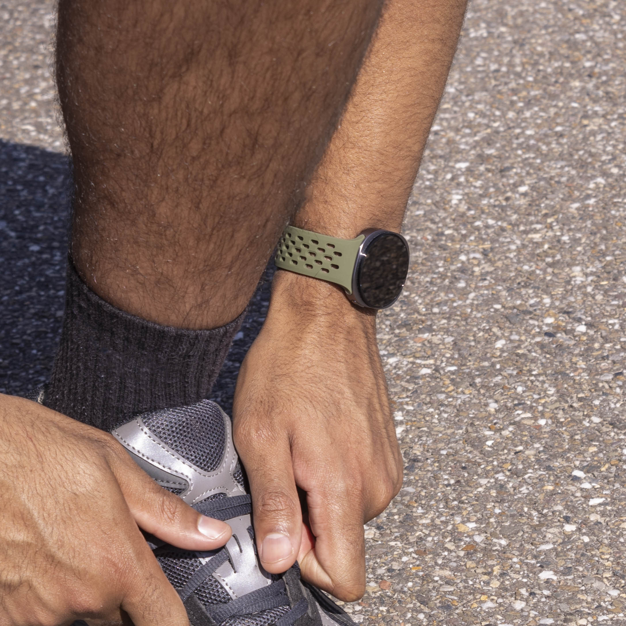 Correa silicona Air Samsung Galaxy Watch 8 - 44mm (verde militar)