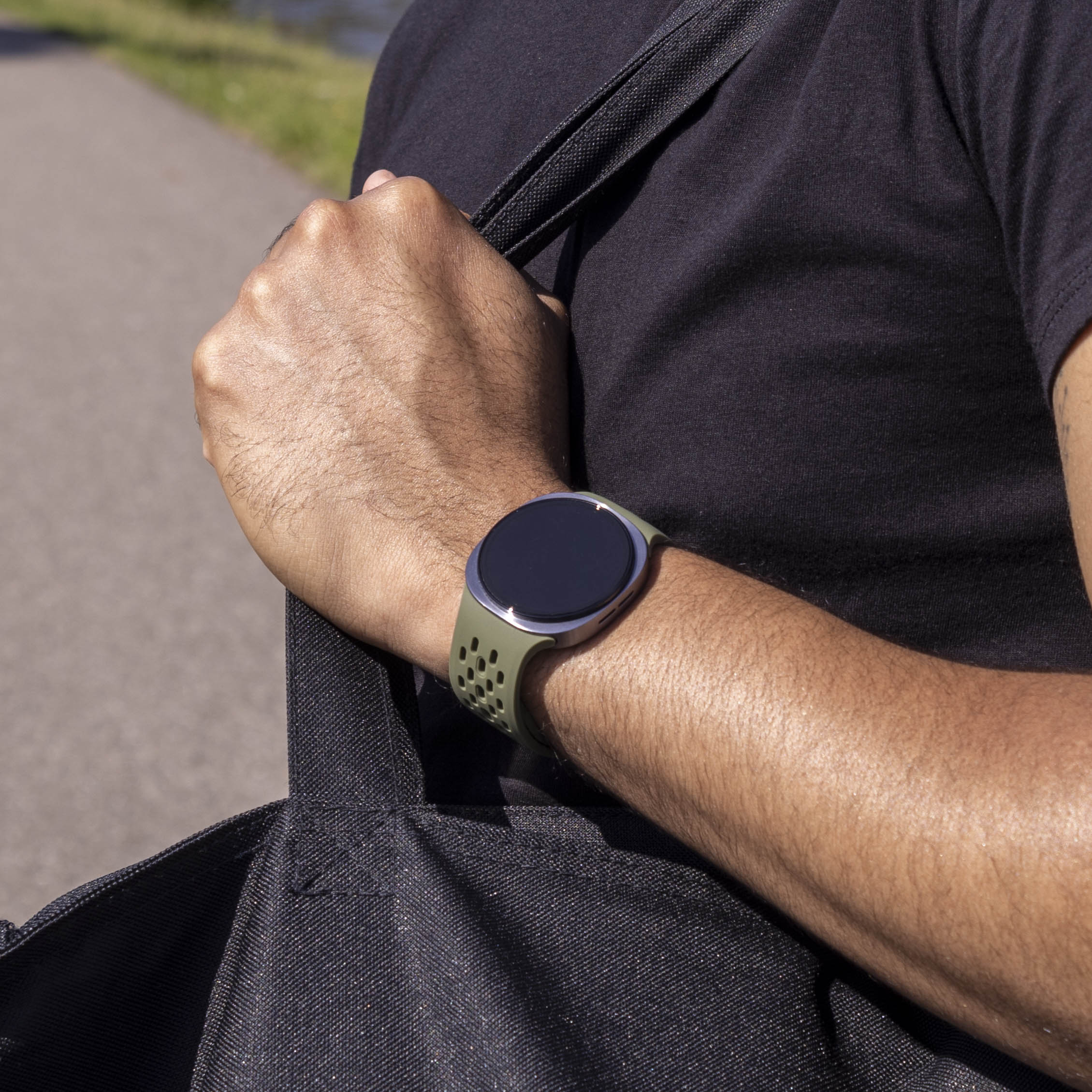 Correa silicona Air Samsung Galaxy Watch 8 - 40mm (verde militar)