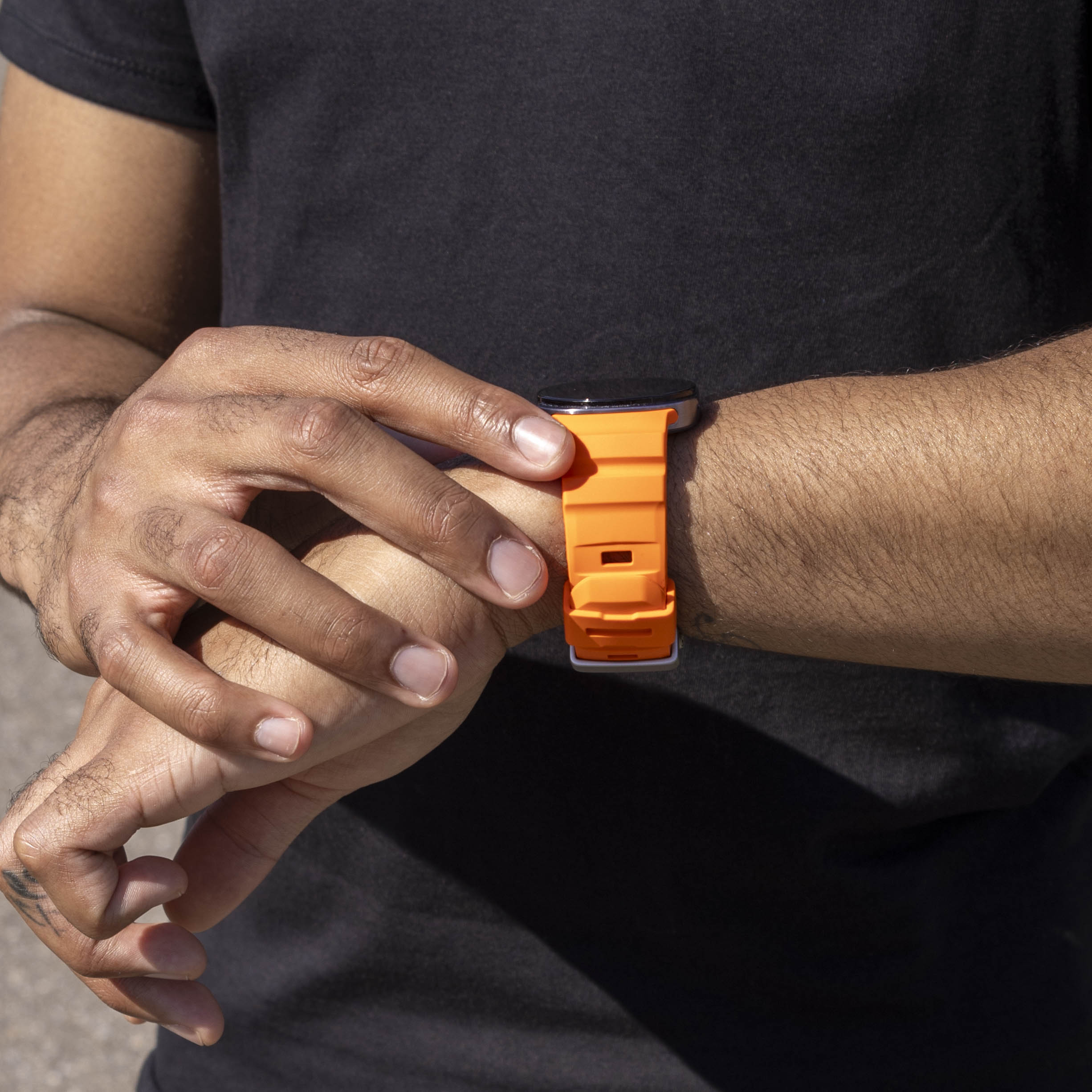 Samsung Galaxy Watch 8 - 40mm Extreme Silicone Strap (Orange)