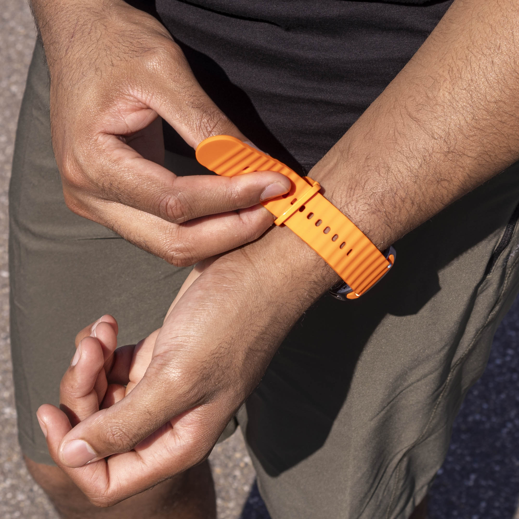 Correa silicona Wave Samsung Galaxy Watch 8 Classic (naranja)