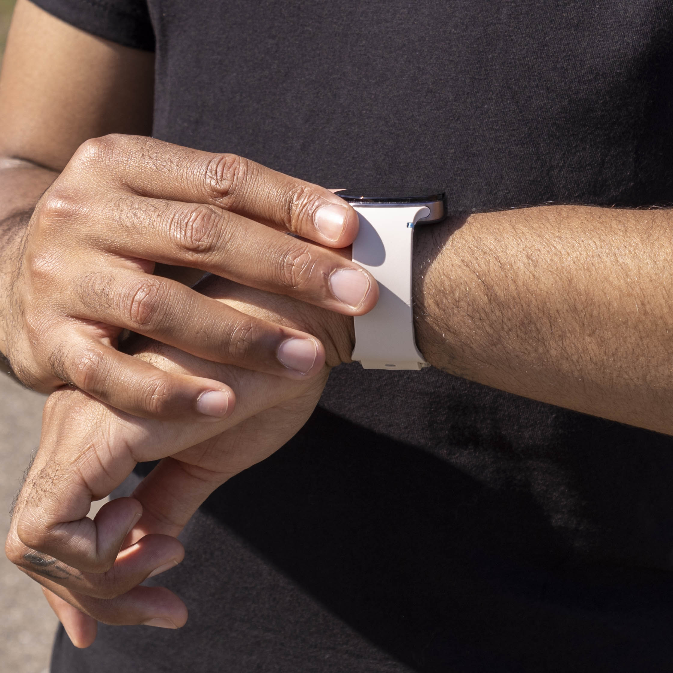 Correa silicona Samsung Galaxy Watch 8 - 44mm (blanco estrella)