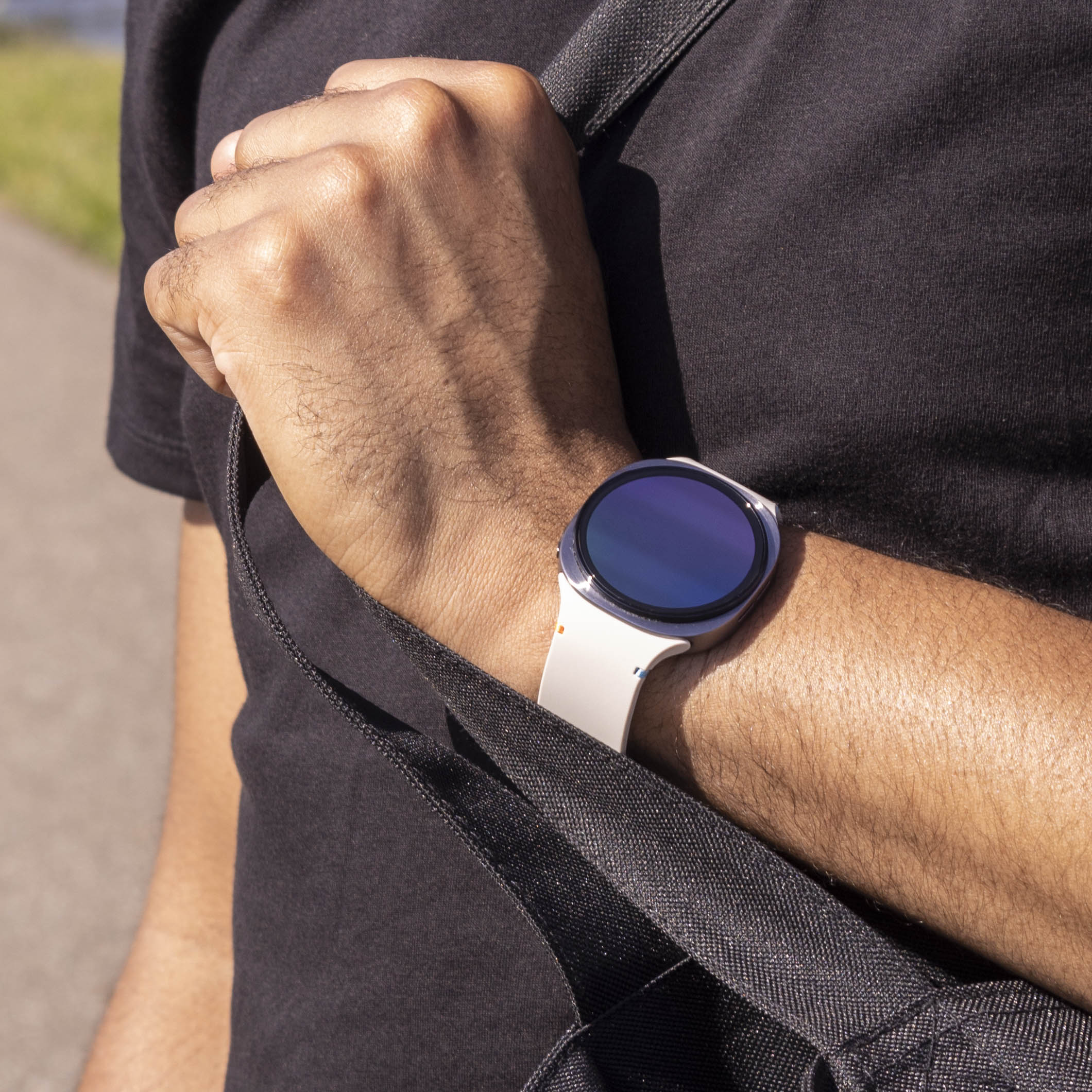 Correa silicona Samsung Galaxy Watch 8 - 44mm (blanco estrella)