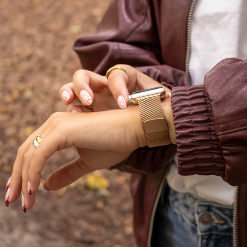 Correa milanesa Apple Watch (oro rosa)