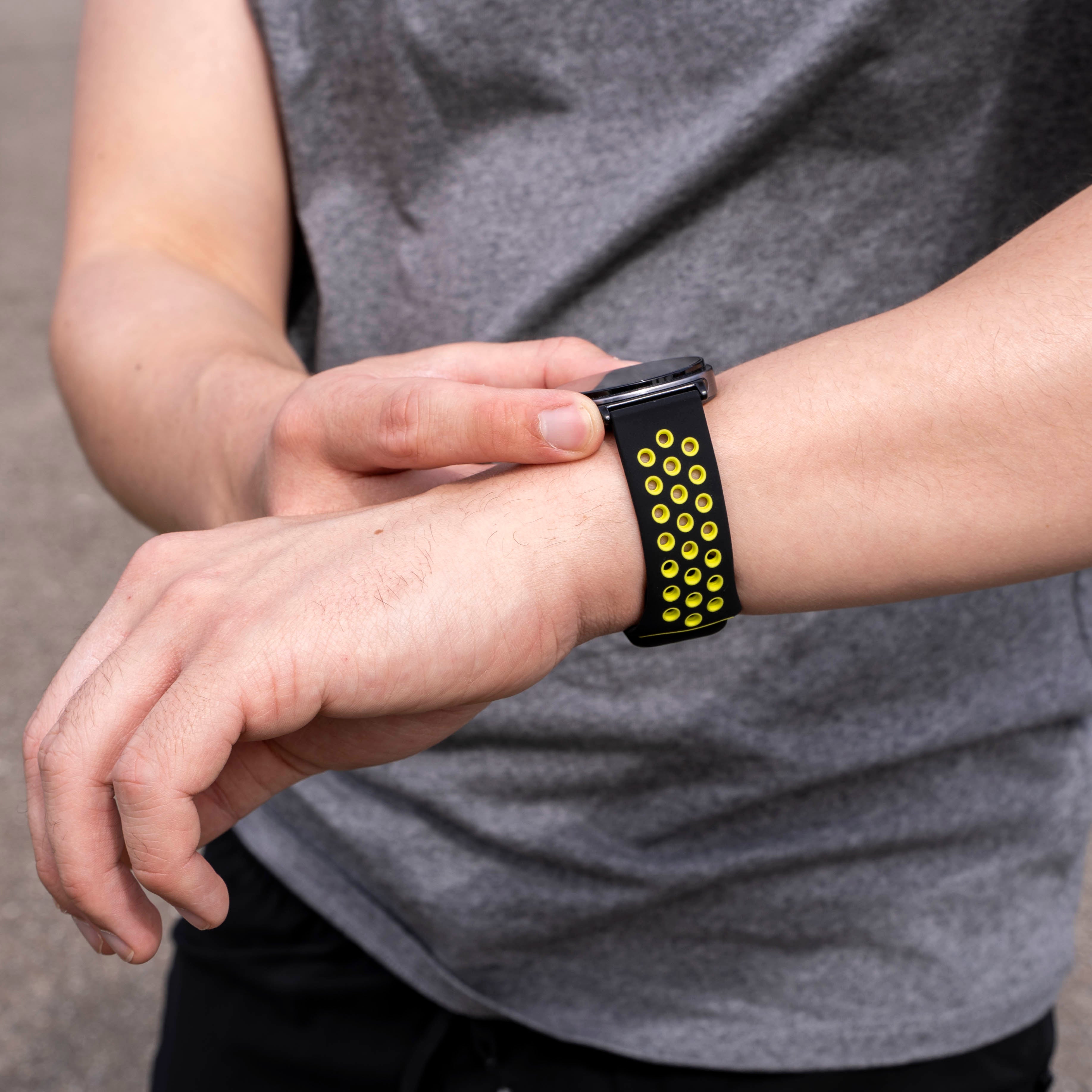 Correa deportiva Samsung Galaxy Watch 8 - 40mm (negro/amarilla)