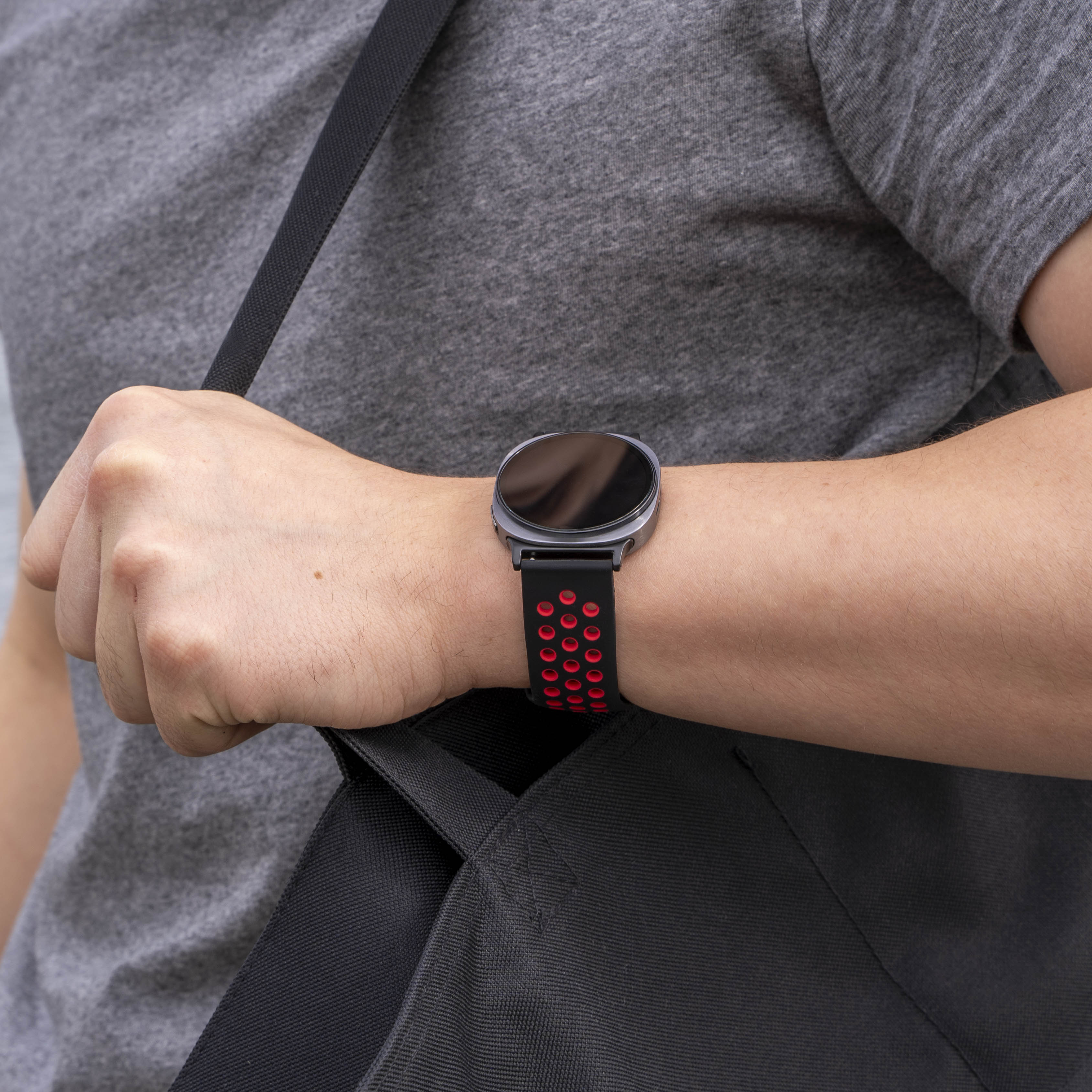 Correa deportiva Samsung Galaxy Watch 8 - 44mm (negro/rojo)