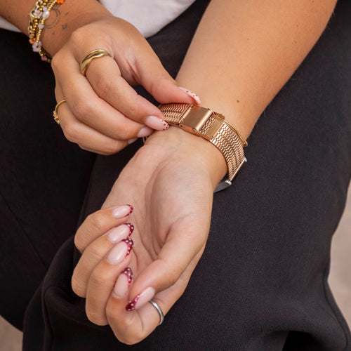 Correa acero inoxidable Galaxy Watch 4 - 44mm (oro rosa)