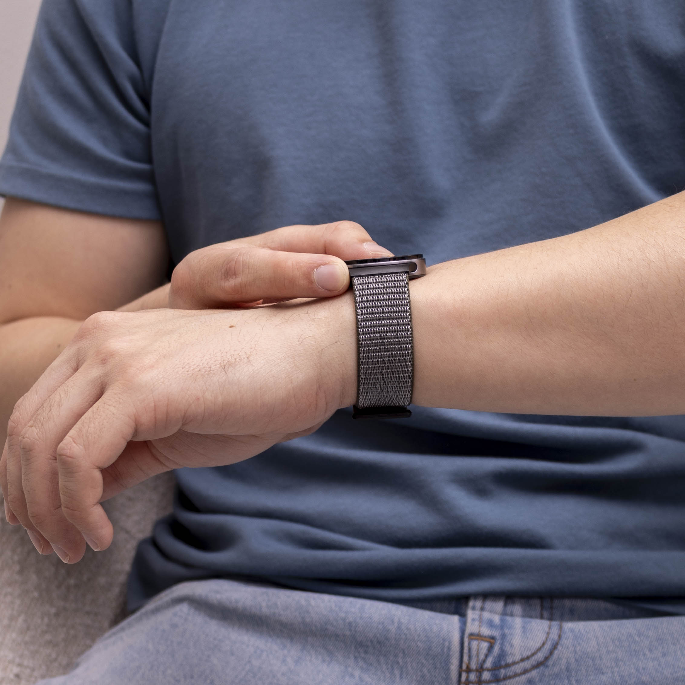 Correa nylon Samsung Galaxy Watch 8 Classic (verde oliva)