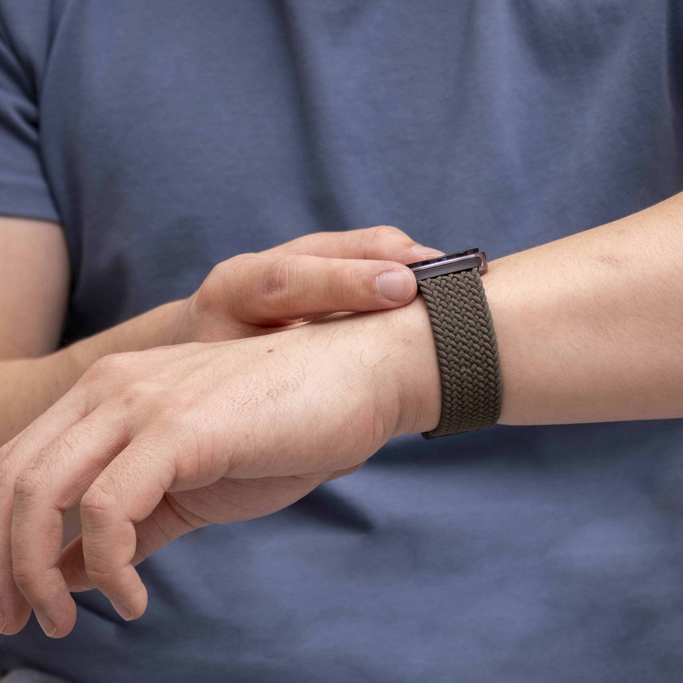 Correa tejida con hebilla Samsung Galaxy Watch 8 Classic (verde)