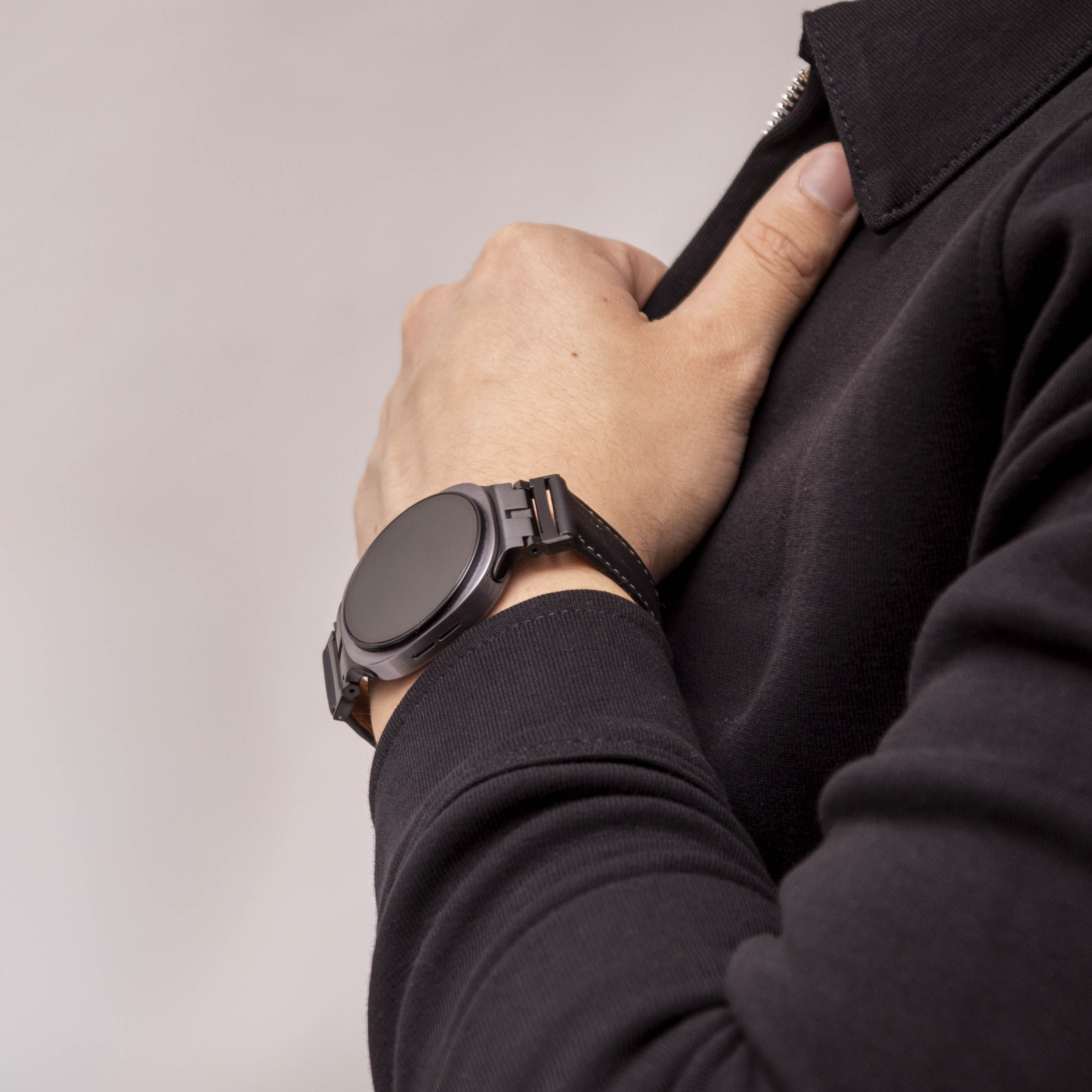 Correa cuero Premium Samsung Galaxy Watch 8 Classic (negro)