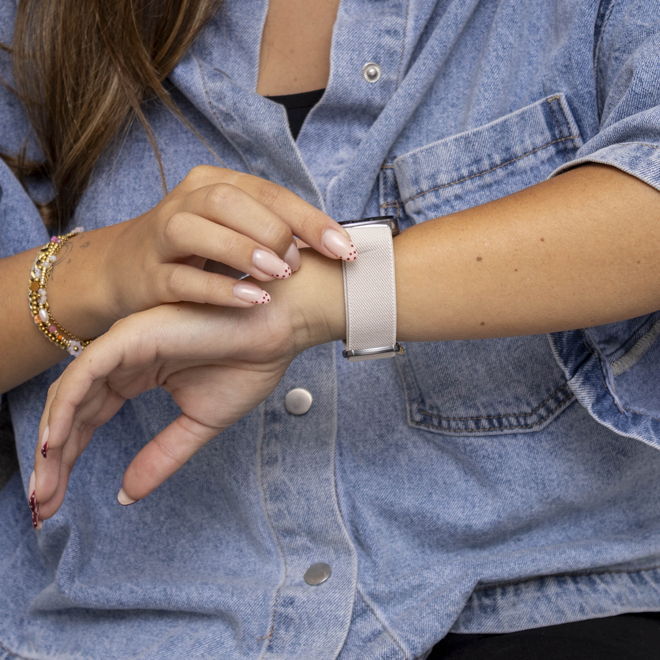 Correa elastica Samsung Galaxy Watch 8 Classic (blanco estrella)