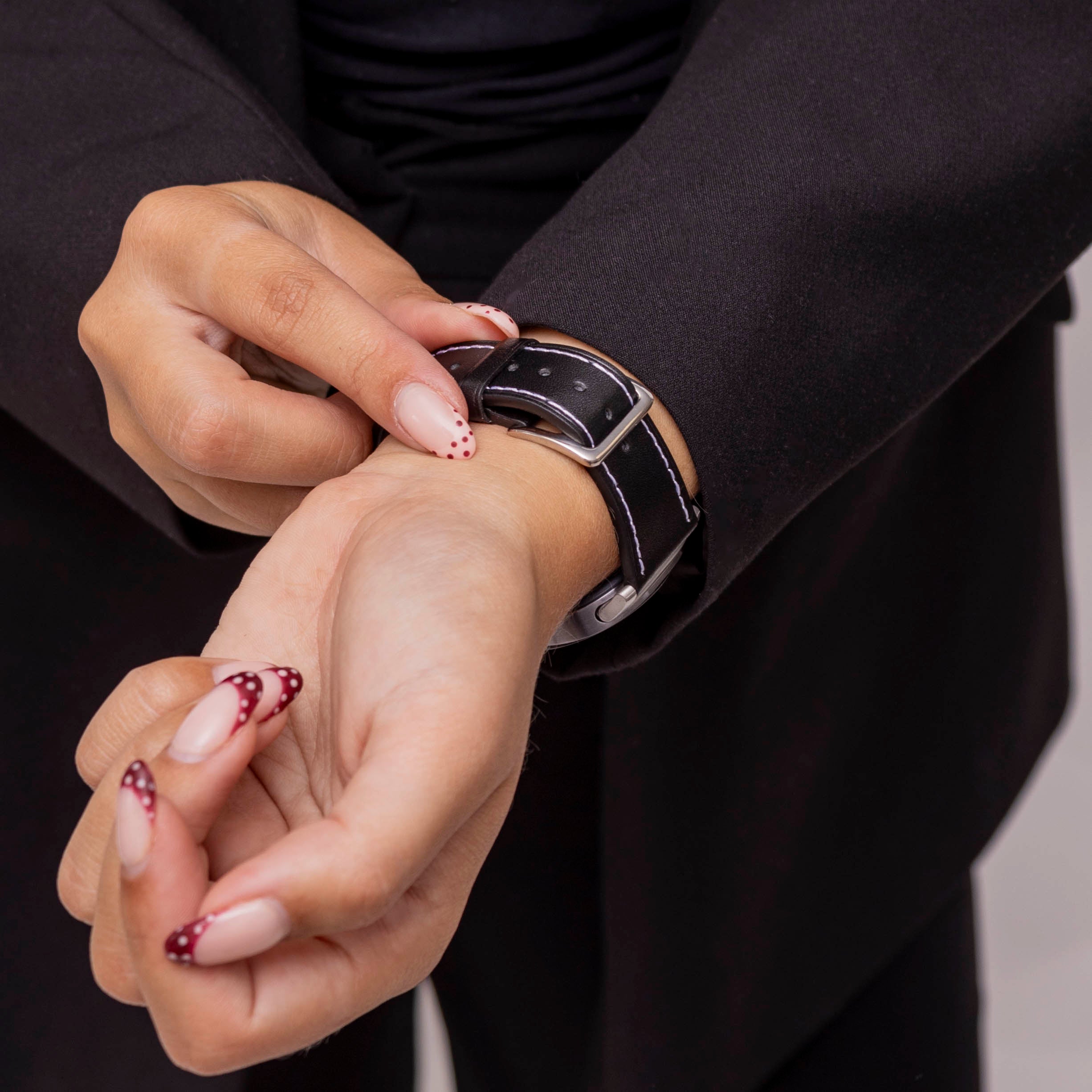 Correa cuero clasico Samsung Galaxy Watch 8 - 44mm (negro)